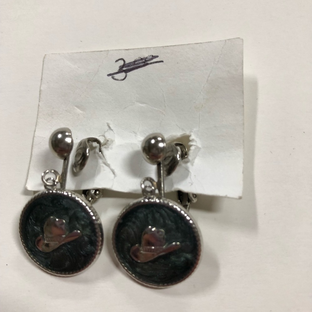 Cowboy hat earrings!